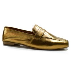 Mocassim Feminino Cazzualen Dourado 58.032