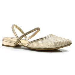 Sapatilha Slingback Feminina Mississipi Dourado MB556