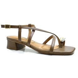 Sandália de Salto Bloco Feminina Vizzano Marrom 6454.123.7286