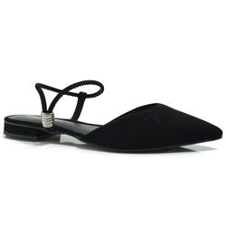 Sapatilha Slingback Feminina Cazzualen Preto 79025