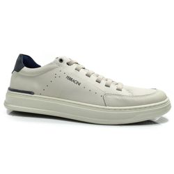 Tênis Masculino de Couro Ferracini Gold Off White 2074