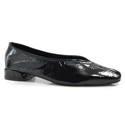 Sapatilha de Couro Feminina Suzzara Preto 10933006