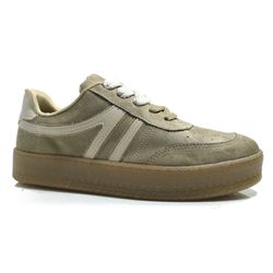 Tênis Casual Feminino Via Marte Bege 216-001-01