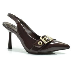 Scarpin Slingback Feminino Via Marte Marrom 037-010-02