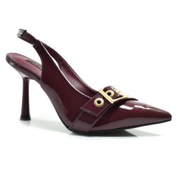 Scarpin Slingback Feminino Via Marte Bordô 037-010-02