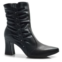 Ankle Boots de Salto Bloco Mississipi Preto ME562