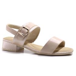Sandália de Salto Bloco Feminina Comfortflex Rosa 2555303