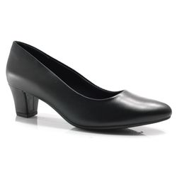 Scarpin de Salto Bloco Comfortflex Preto 2597351