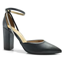 Scarpin de Salto Bloco Feminino Vizzano Preto 1285.449.27850