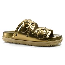 Sandália Flat Feminina Cazzualen Dourado 40127/100