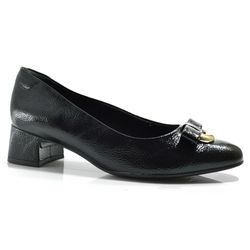 Scarpin de Salto Bloco Feminino Comfortflex Preto 2598301