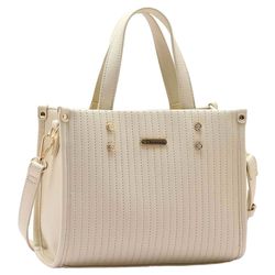Bolsa de Mão Feminina Chenson Off White 3484898