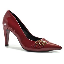 Scarpin de Salto Feminino Via Marte Vermelho 221-07-01