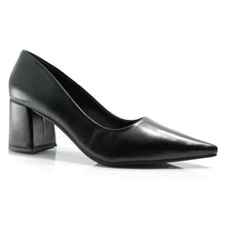 Scarpin de Salto Bloco Feminino Cazzualen Preto 492.7043