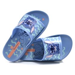 Chinelo Slide Infantil Stitch Ipanema do 25 ao 34 Azul 27367