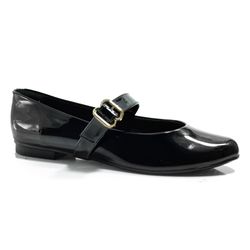 Sapatilha Mary Jane Feminina Cazzualen Preto 865026