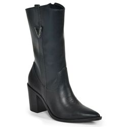 Bota Texana de Salto Bloco Via Marte Preto 091-013-01