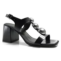 Sandália de Salto Bloco Feminina Suzzara Preto 4235-10766