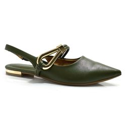 Sapatilha Slingback Feminina Cazzualen Verde T2019-086