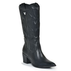 Bota Texana Feminina Via Marte Preto 054-011-01