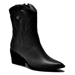 Bota Texana Feminina Via Marte Preto 054-009-01