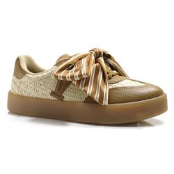 Tênis Casual Feminino Vizzano Bege 1444.105.30226