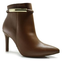 Bota de Cano Curto e Salto Alto Vizzano Marrom 3049.250.23572