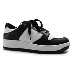 Tênis Casual Feminino Cazzualen Preto 69-1851-08