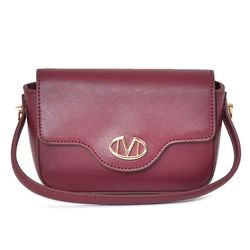 Bolsa Transversal Feminina Via Marte Bordô B2-610-01