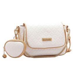 Bolsa Transversal Feminina Chenson Creme 3484981