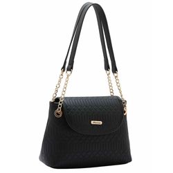 Bolsa de Ombro Feminina Chenson Preto 3484859