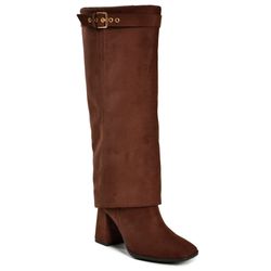 Bota de Cano Alto e Salto Bloco Via Marte Marrom 248-006-01