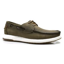 Mocassim de Couro Masculino Democrata Pulse Marrom 610102