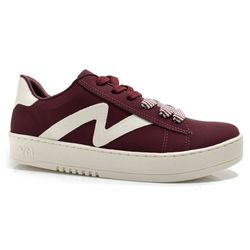 Tênis Casual Feminino Via Marte Bordô 069-007-10