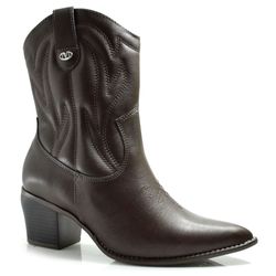 Bota Texana Feminina Via Marte Marrom 054-009-01