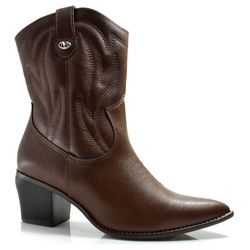 Bota Texana Feminina Via Marte Marrom 054-009-01