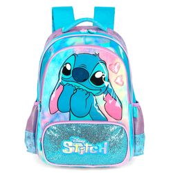 Mochila Infantil Stitch Luxcel Azul IS42411SC