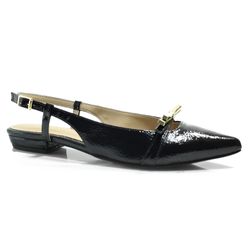 Sapatilha Slingback Feminina Suzzara Preto 13700-199