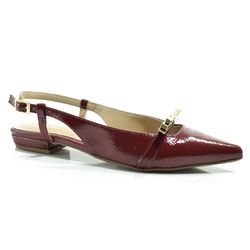 Sapatilha Slingback Feminina Suzzara Bordô 13700-199