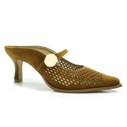 Mule de Salto Feminino Suzzara Bege 15700-03
