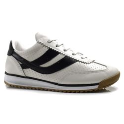 Tênis de Couro Feminino Suzzara Branco 087-001