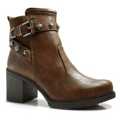 Bota de Cano Curto e Salto Bloco Dakota Marrom DA871