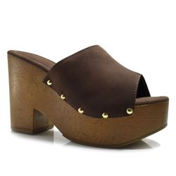 Tamanco Plataforma Feminino Suzzara Marrom 799-634565