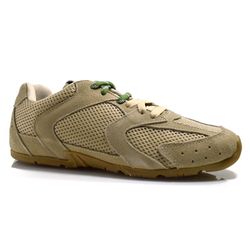 Tênis Casual de Couro Feminino Suzzara Bege 69001