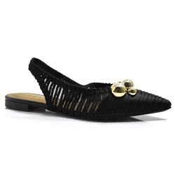 Sapatilha Slingback Feminina Suzzara Preto 373314