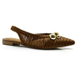 Sapatilha Slingback Feminina Suzzara Marrom 373314