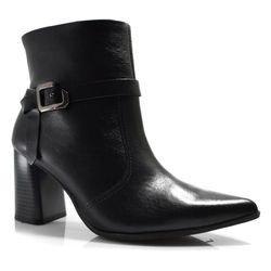 Bota de Couro e Cano Curto Ramarim Preto 2568103