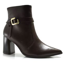 Bota de Couro e Cano Curto Ramarim Marrom 2568103