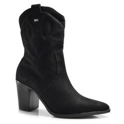 Bota Texana de Salto Bloco Via Marte Preto 091-009-01