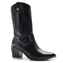 Bota Texana Feminina Via Marte Preto 054-010-01